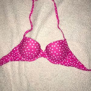 Pink Dot Bikini Top